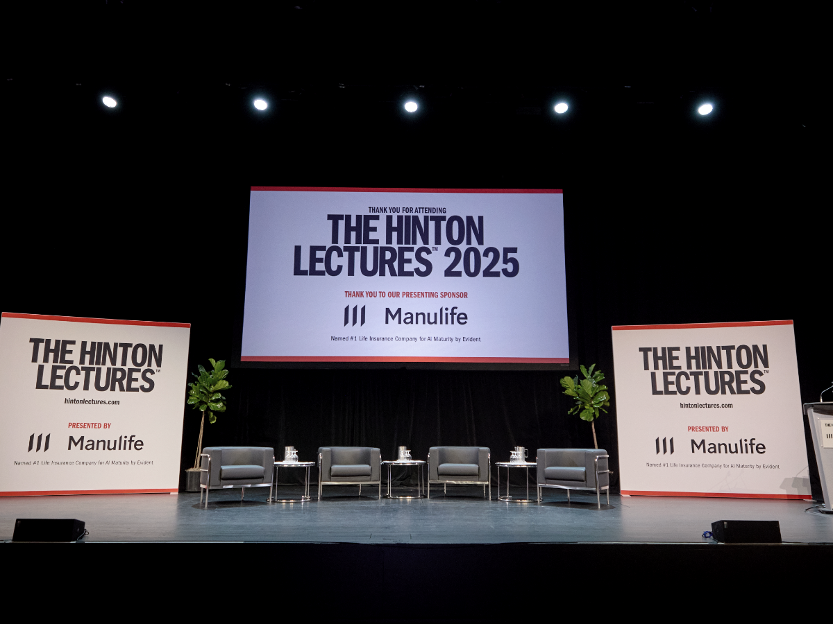 The Hinton Lectures stage
